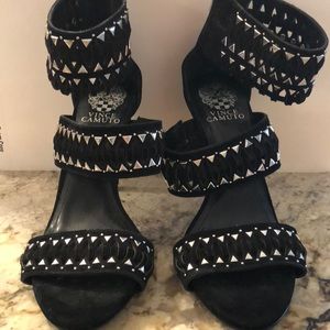 Vince Camuto FANCLE dress sandal black suede